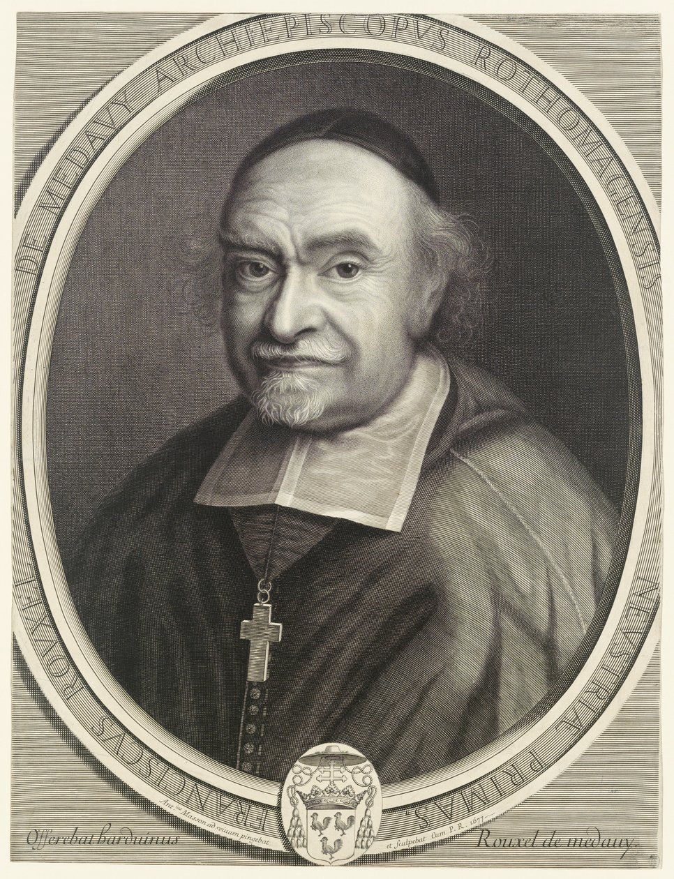 Rouen Başpiskoposu Francois Rouxel de Medavy by Antoine Masson