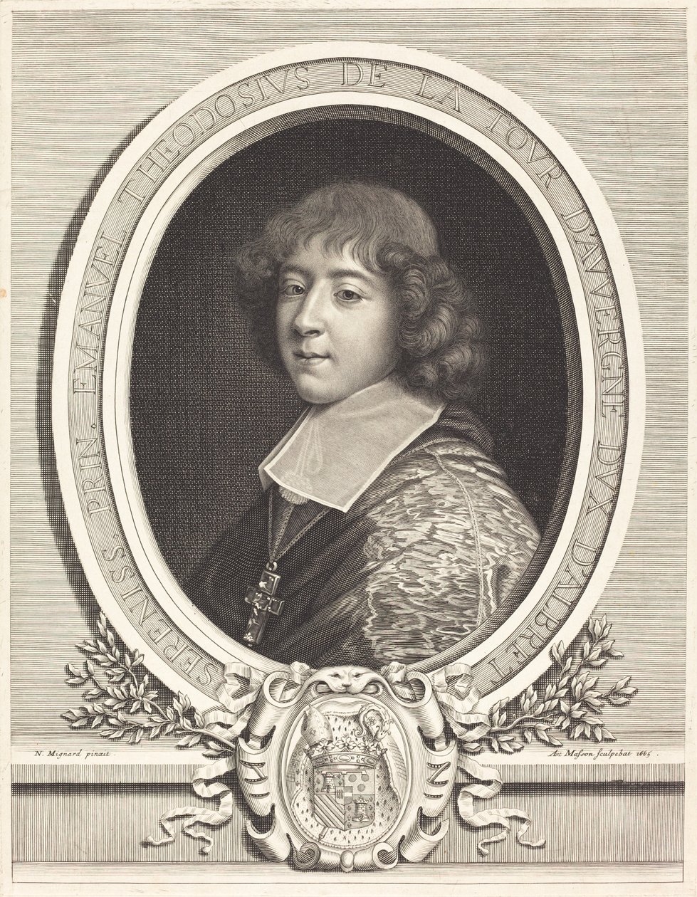 Bouillon Kardinali by Antoine Masson after Nicolas Mignard