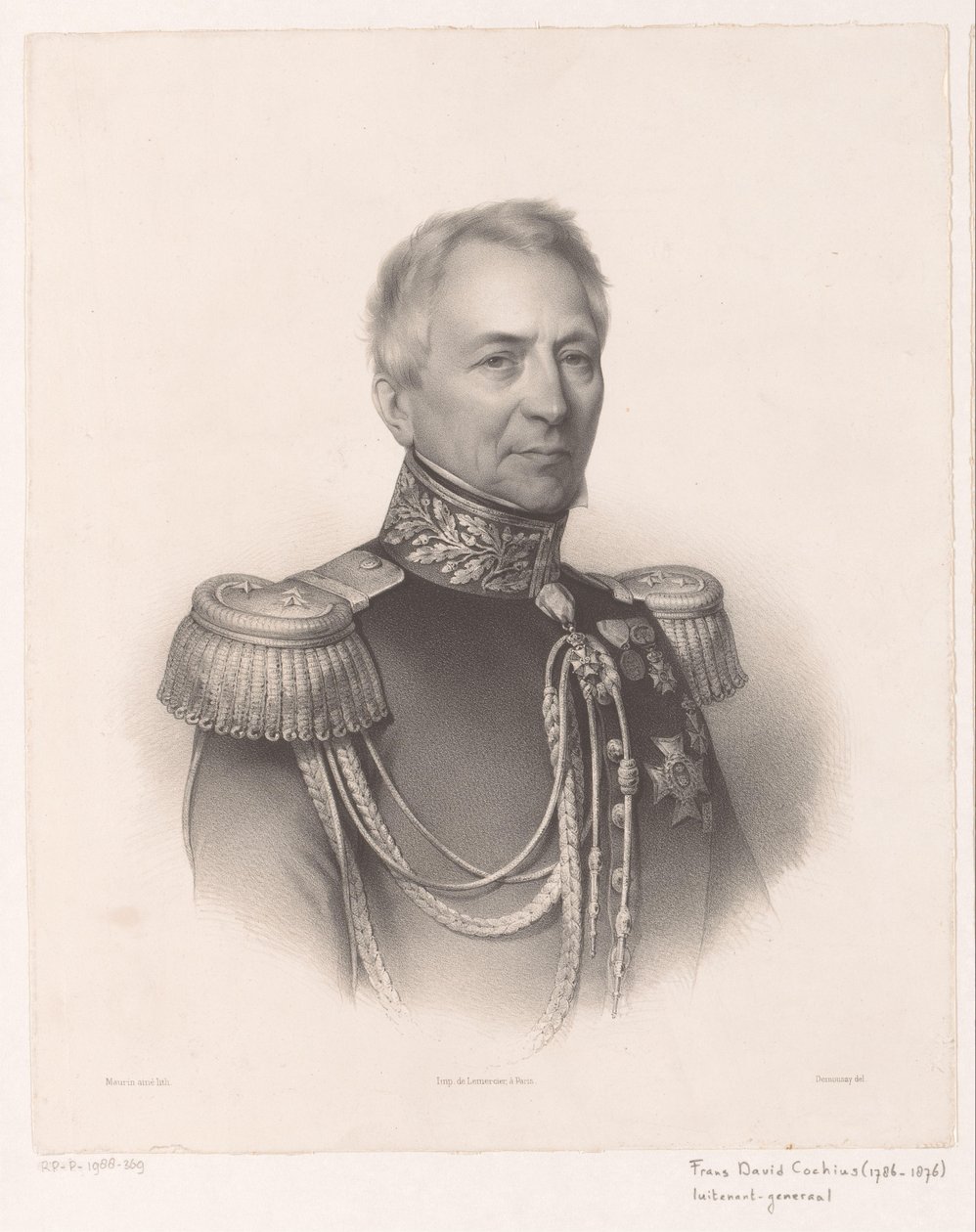 Frans David Cochius'un Portresi by Antoine Maurin