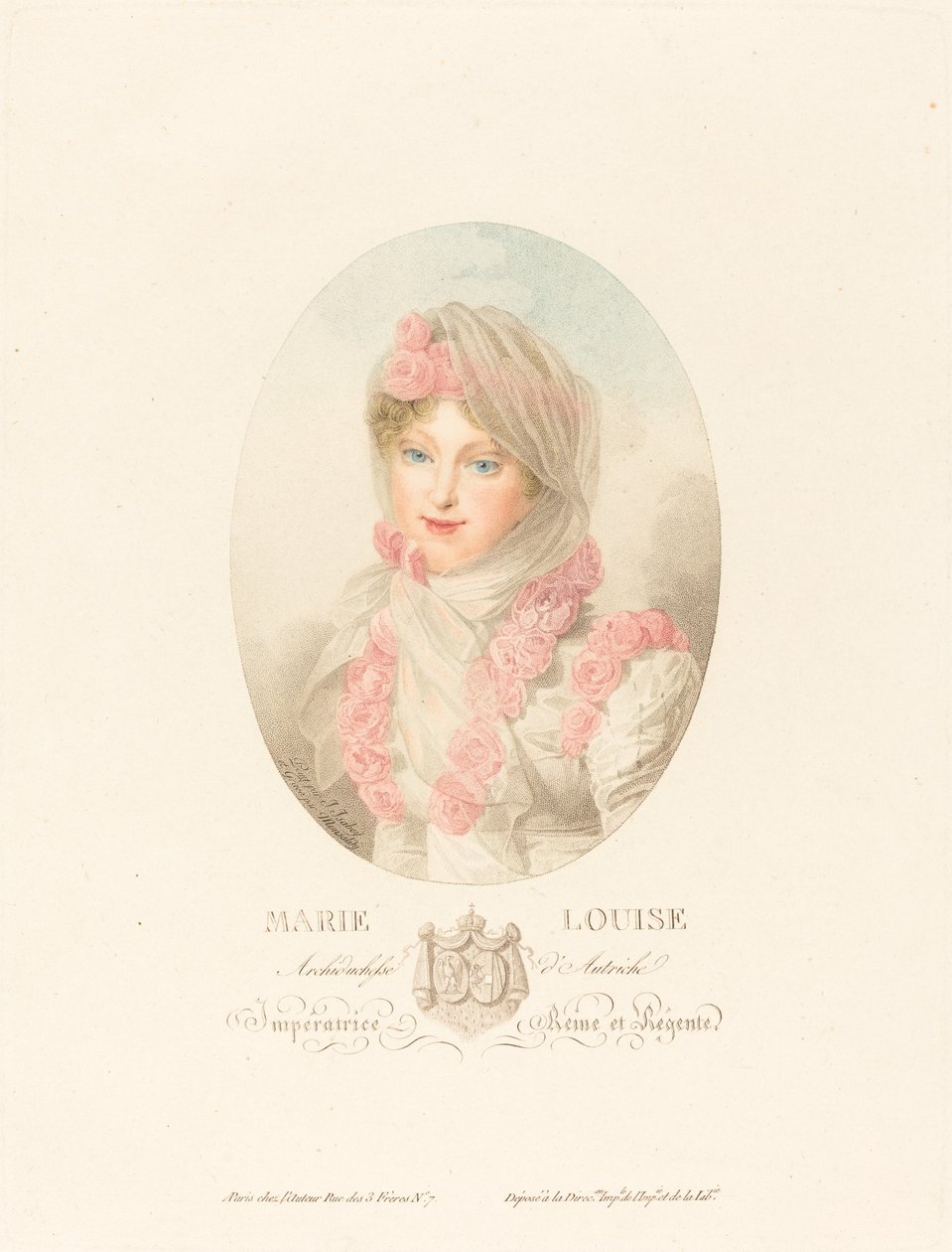 Marie-Louise, Fransız İmparatoriçesi by Antoine Maxime Monsaldy after Jean Baptiste Isabey