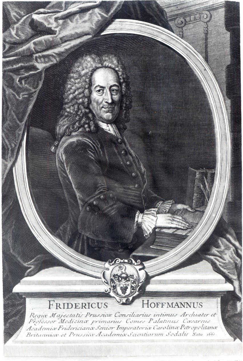 Friedrich Hoffmann, F.G Wolffgang tarafından oyulmuş, 1735 by Antoine Pesne