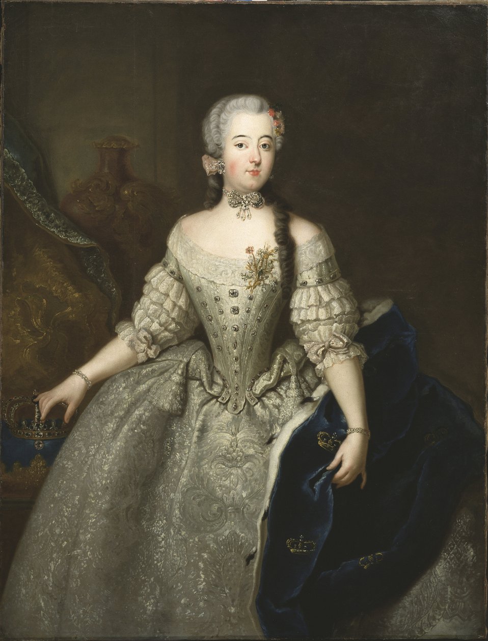 Louise Ulrique de Prussia, İsveç Kraliçesi ve Finlandiya - Prusya Louisa Ulrika (1720-1782), İsveç Kraliçesi, Pesne, Antoine (1683-1757) tarafından portresi. Tuval üzerine yağlıboya. Boyut: 145x110cm. Ulusal Müze Stockholm by Antoine Pesne