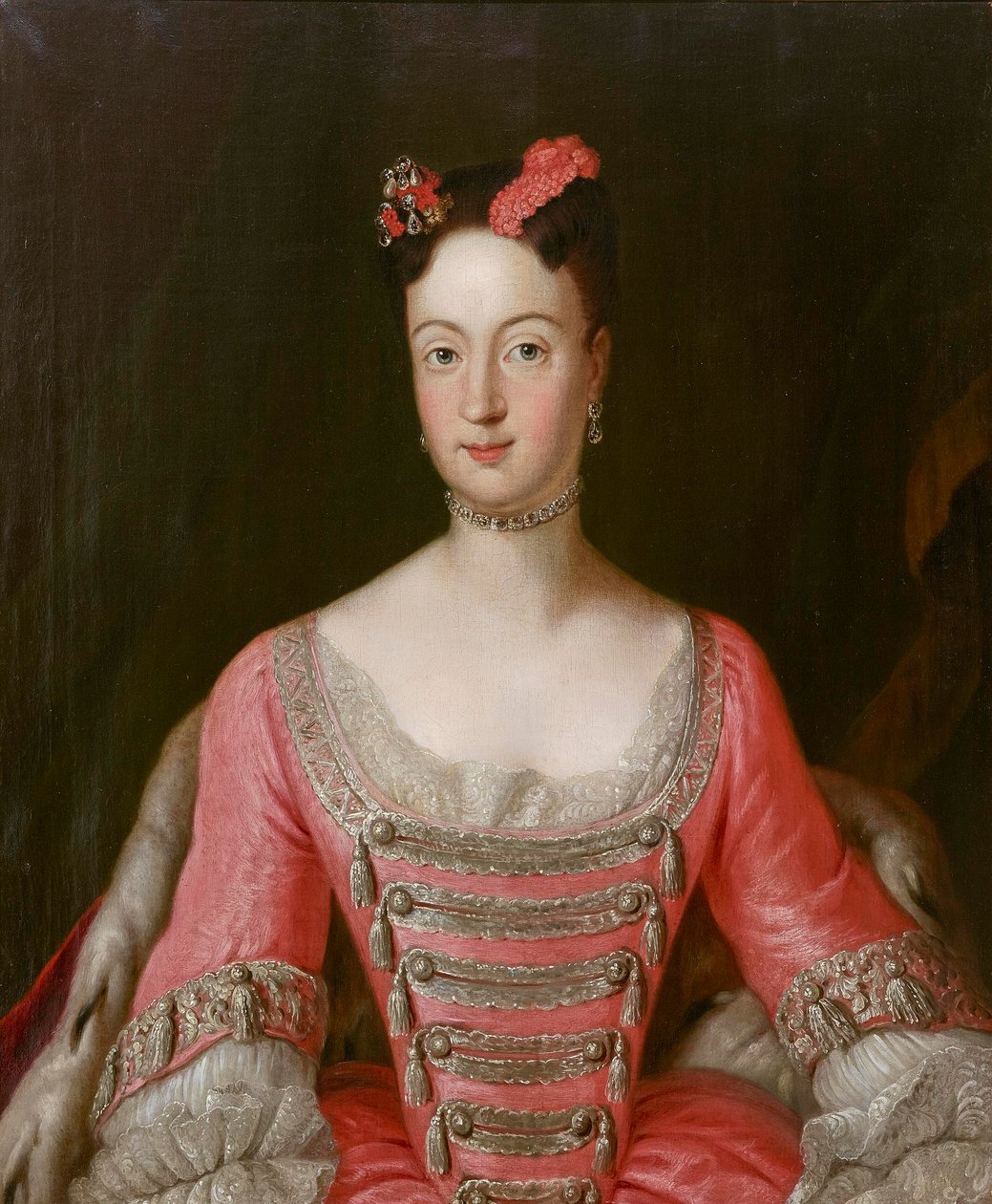 Prusya Prensesi Wilhelmine (1709-1758), Brandenburg-Bayreuth Uçbeyi - Antoine Pesne (1683-1757). Tuval üzerine yağlı boya Ebat : 79,5x65,5 cm Özel Koleksiyon by Antoine Pesne