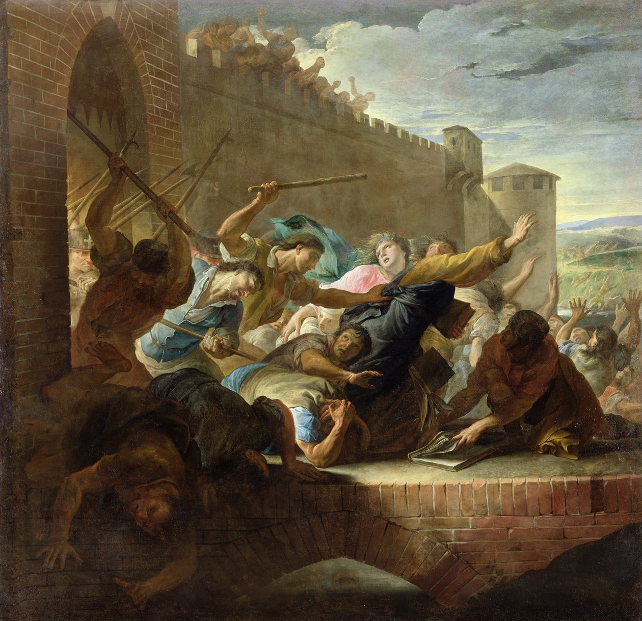 1562'de Conde Prensi'nin Destekçileri tarafından Kasabanın Ele Geçirilmesinin Ardından Toulouse'daki Huguenotların Sınırdışı Edilmesi by Antoine Rivalz