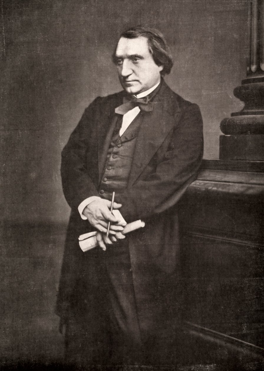 Ernest Renan, Fransız filozof ve yazar, 19. yüzyıl by Antoine Samuel Adam Salomon