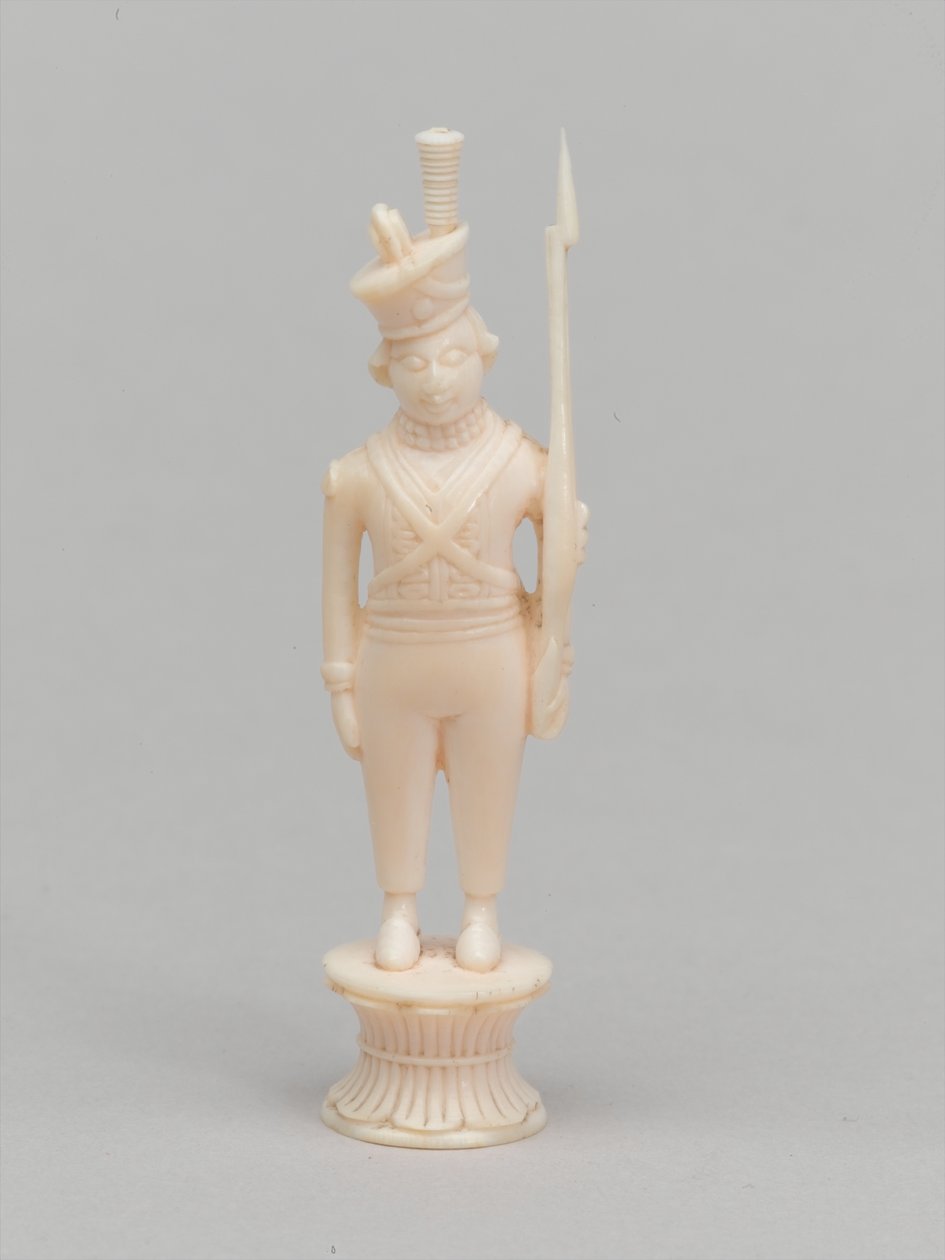 Beyaz piyon, satranç taşı, Hindistan, 1820 dolaylarında by Antoine Verard