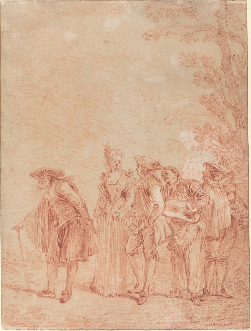 Düğün Alayı by Antoine Watteau