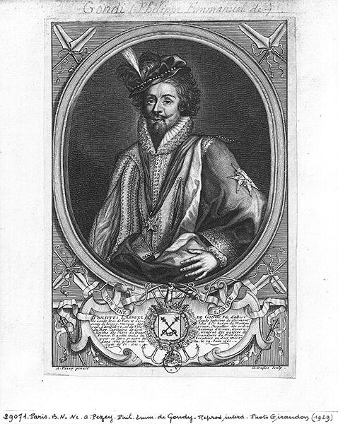 ಫಿಲಿಪ್-ಇಮ್ಯಾನುಯೆಲ್ ಡಿ ಗೊಂಡಿ (1581-1662) ಮಾರ್ಕ್ವಿಸ್ ಡಿ ಬೆಲ್ಲೆ-ಐಲ್, ಕ್ಲೌಡ್ ಡುಫ್ಲೋಸ್ (1665-1727) ಟರ್ಕಿಶ್ ಕೆತ್ತನೆ by Antoine after Pezey