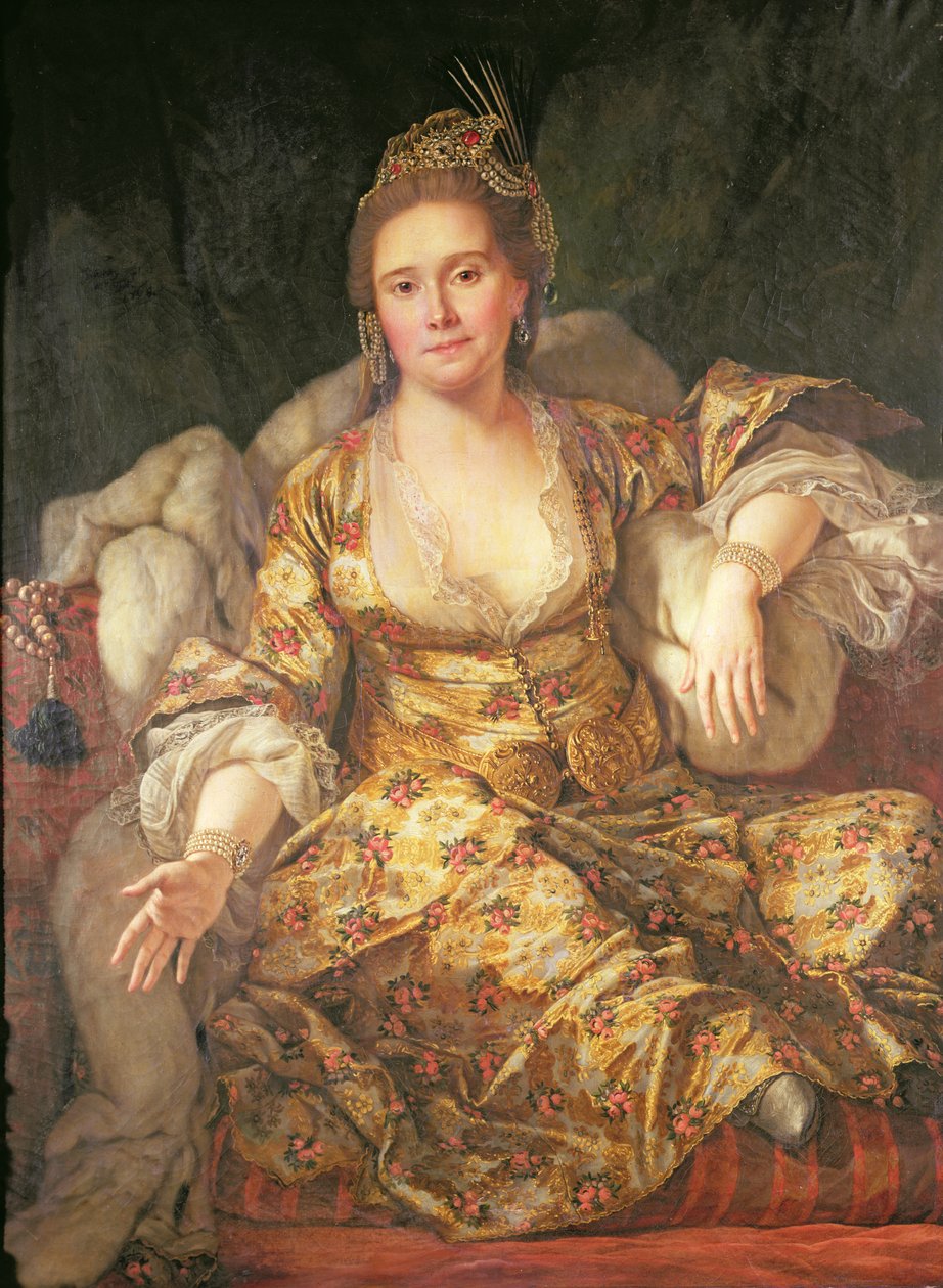 Annette, Doğu Kostümlü Vergennes Kontesi by Antoine de Favray