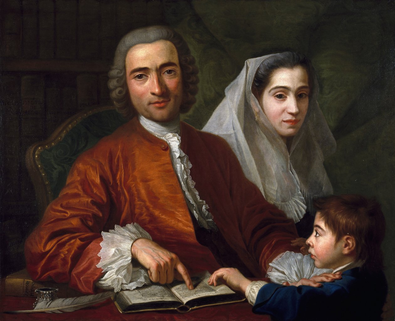 Dr. Salvatore Bernard, Karısı ve Oğluyla, 1759 by Antoine de Favray