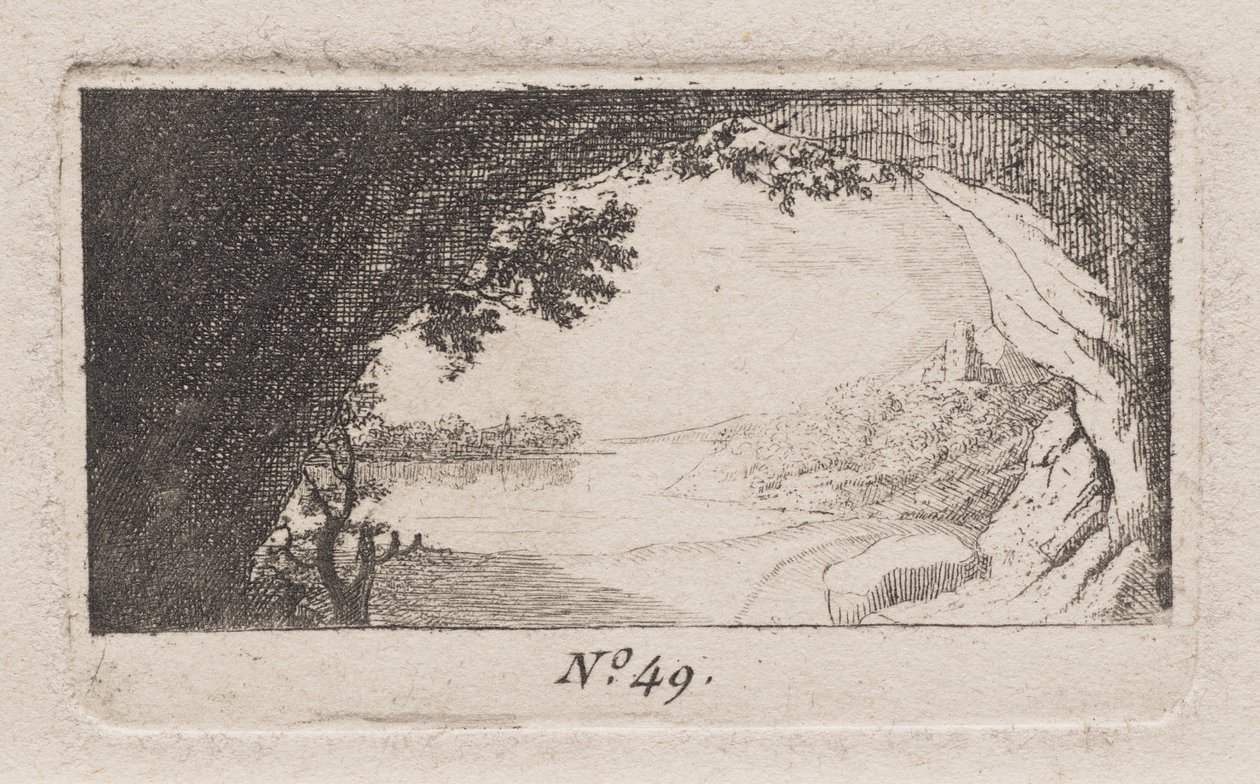 Kemerli Kayalarla Manzara by Antoine de Marcenay de Ghuy
