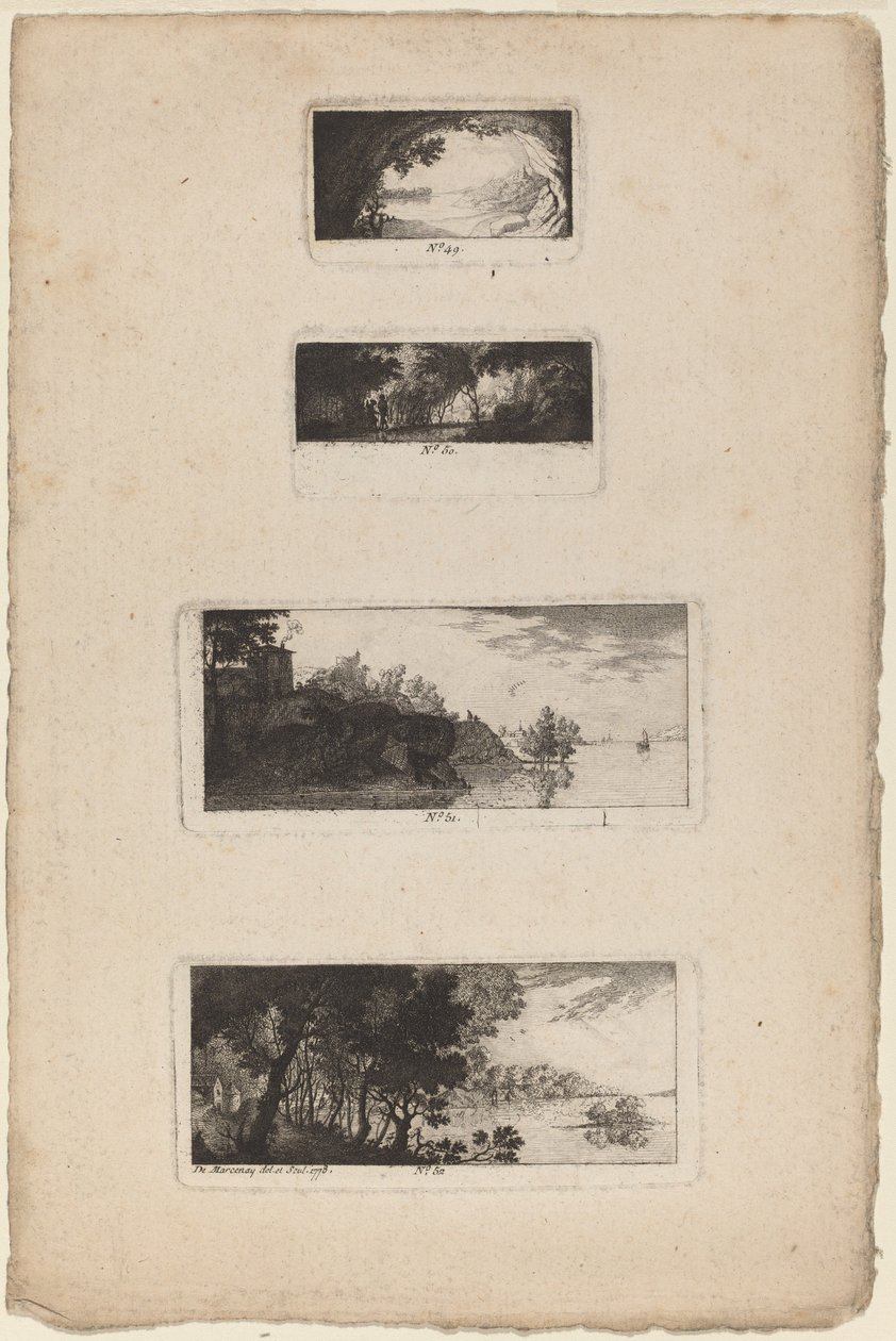 Mağara Açılışlı Peyzaj by Antoine de Marcenay de Ghuy