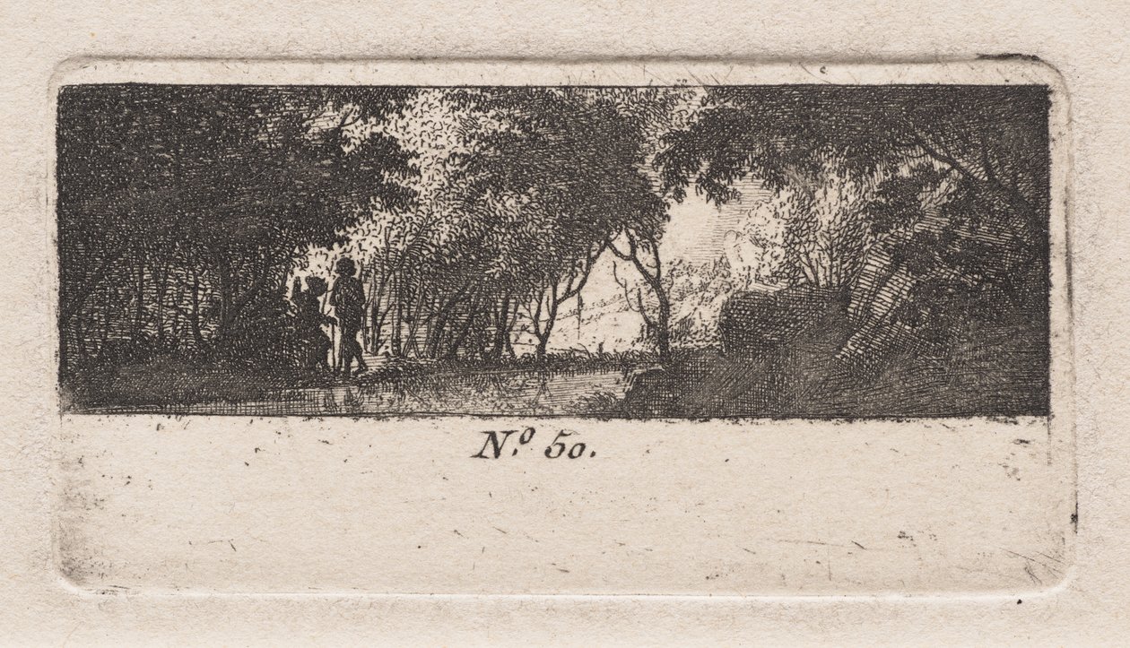 Bir Ormanın Görünümü by Antoine de Marcenay de Ghuy