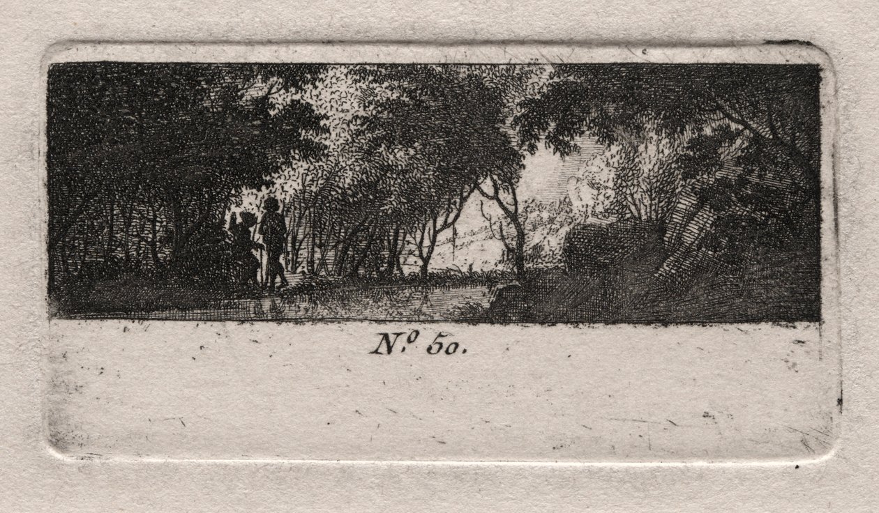 Bir Ormanın Görünümü. by Antoine de Marcenay de Ghuy