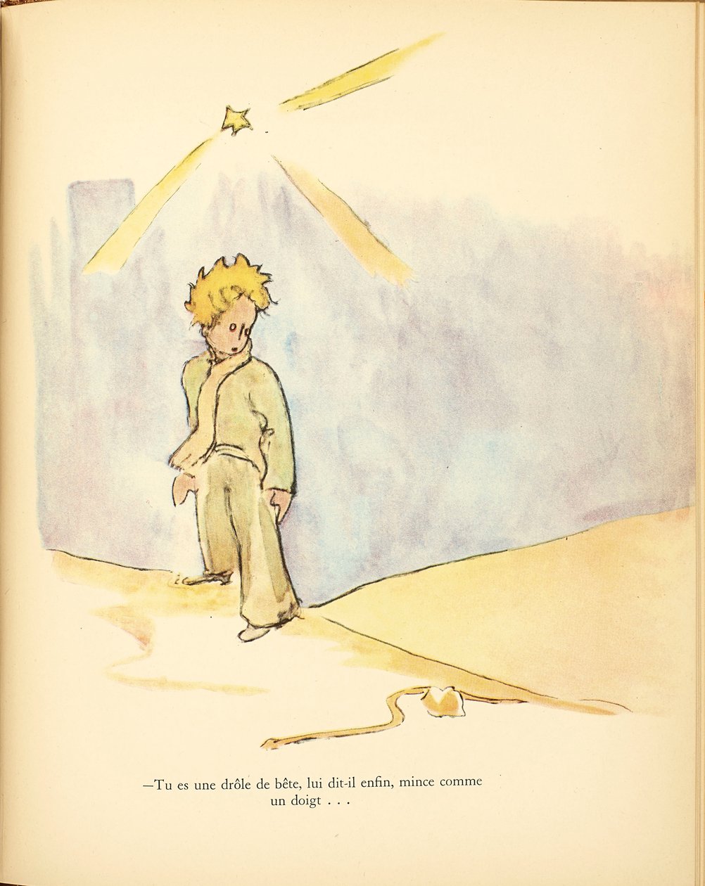 Küçük Prens Le Petit Prince, 1942-1943. by Antoine de Saint Exupéry