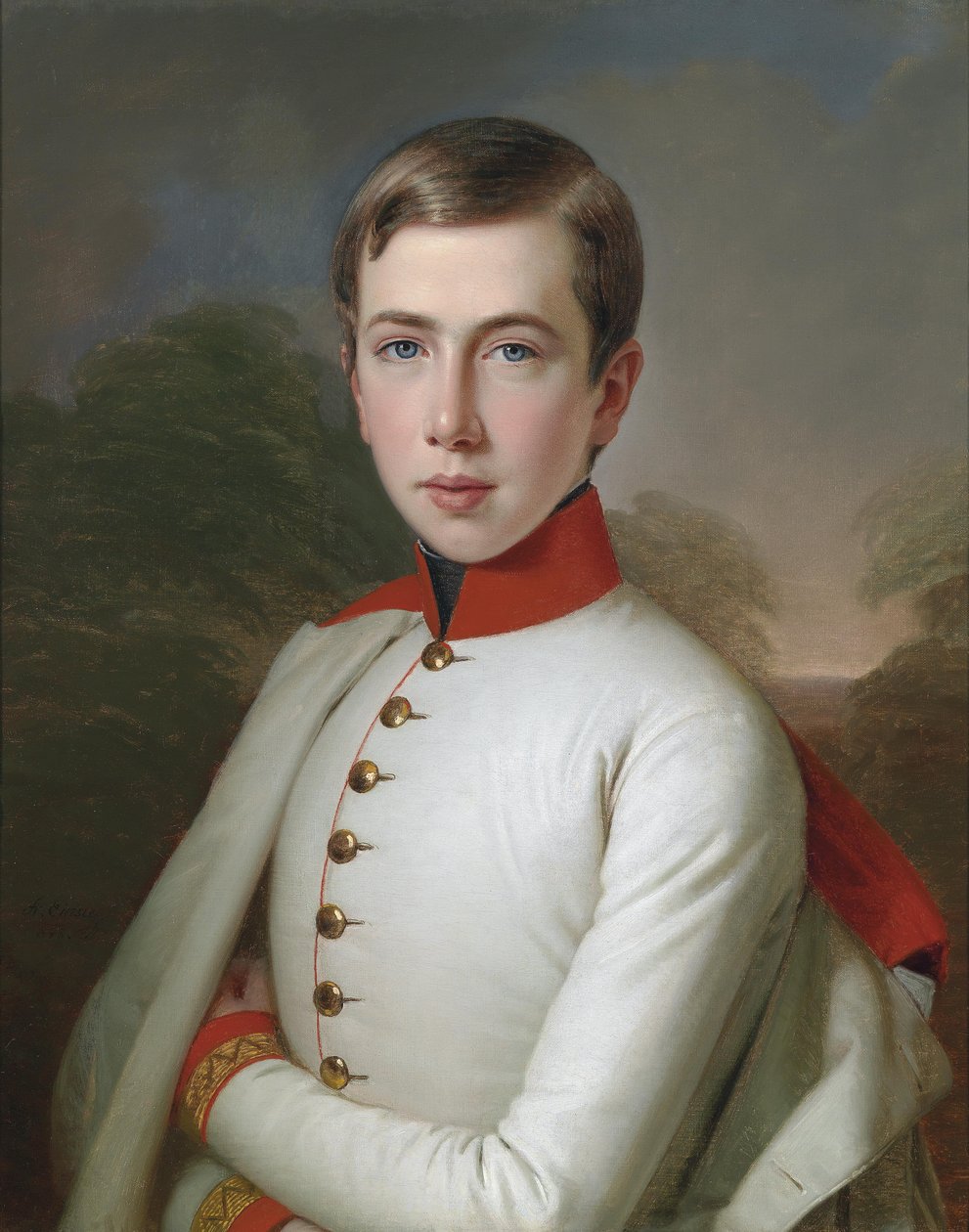 Avusturya Arşidükü Karl Ludwig (1833-1896) 15 yaşında by Anton Einsle