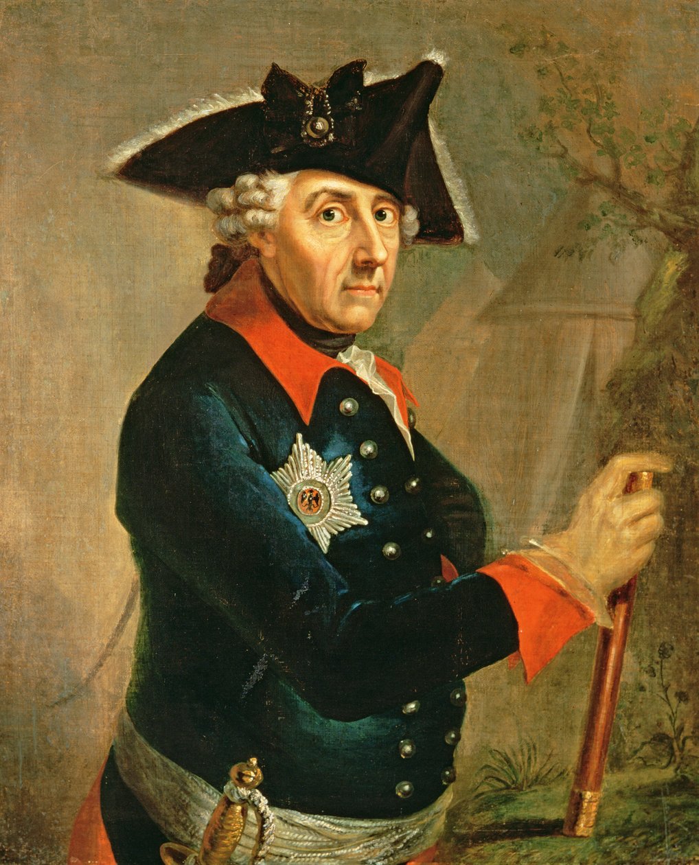 Prusya Kralı II. Friedrich, 1764 by Anton Graff