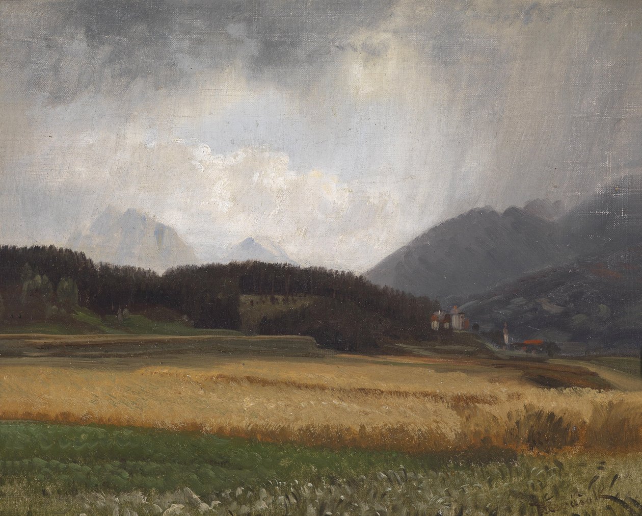 Igls üzerinde yağmurlu ruh hali by Anton Hlavacek
