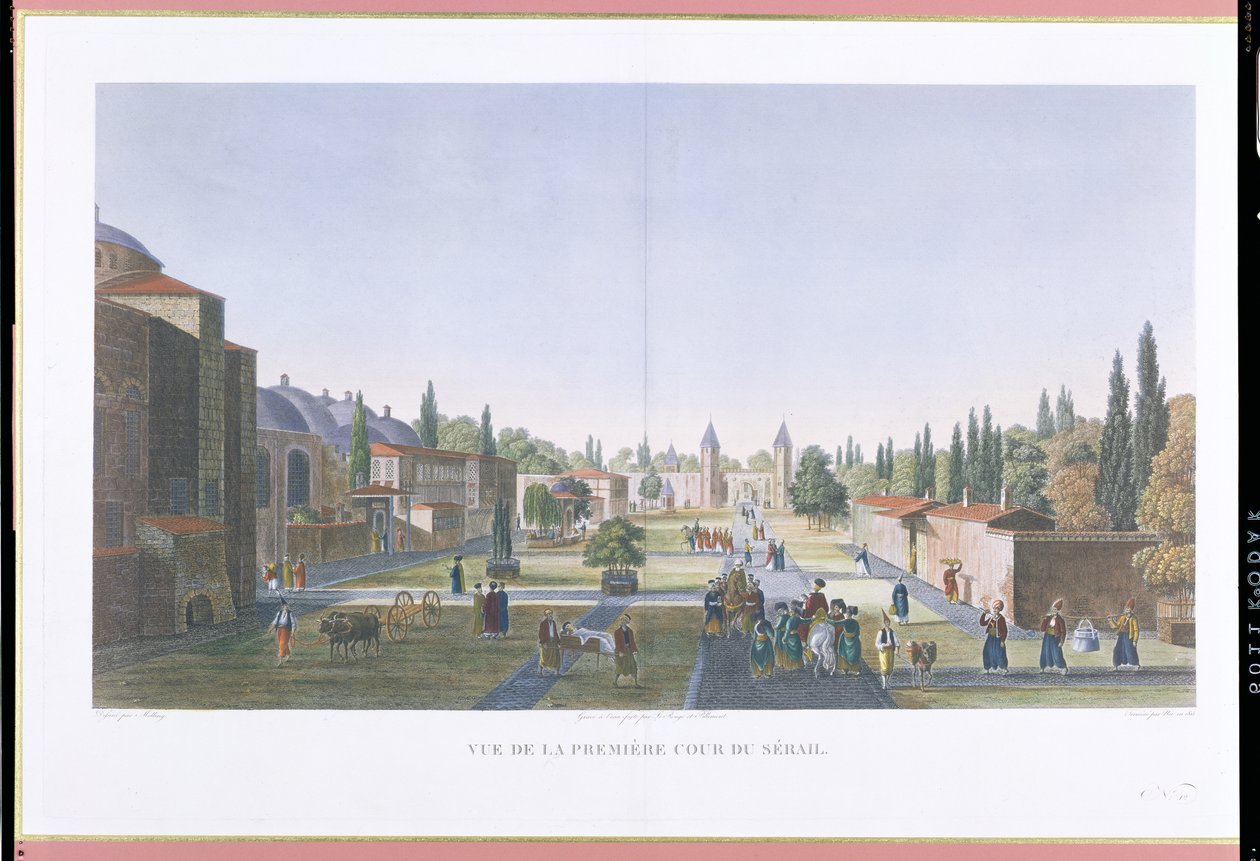 Jean Nicolas Le Rouge ve Jean Baptiste Pillement tarafından oyulmuş, Saray, Topkapı Sarayı, Konstantinopolis