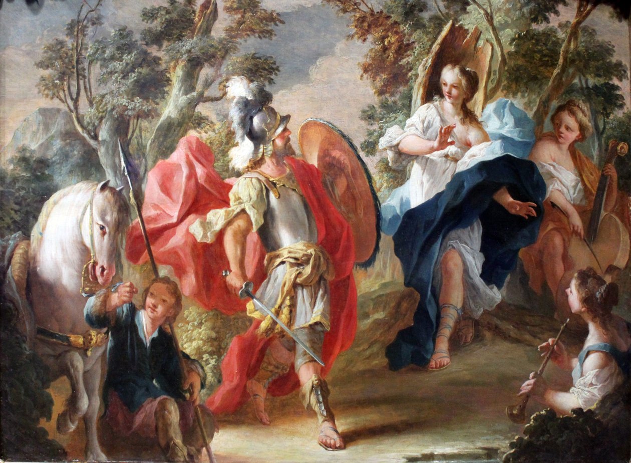 Sihirli Ormanda Rinaldo ve Armida by Anton Kern