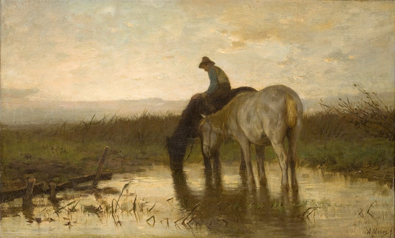 atları içmek by Anton Mauve