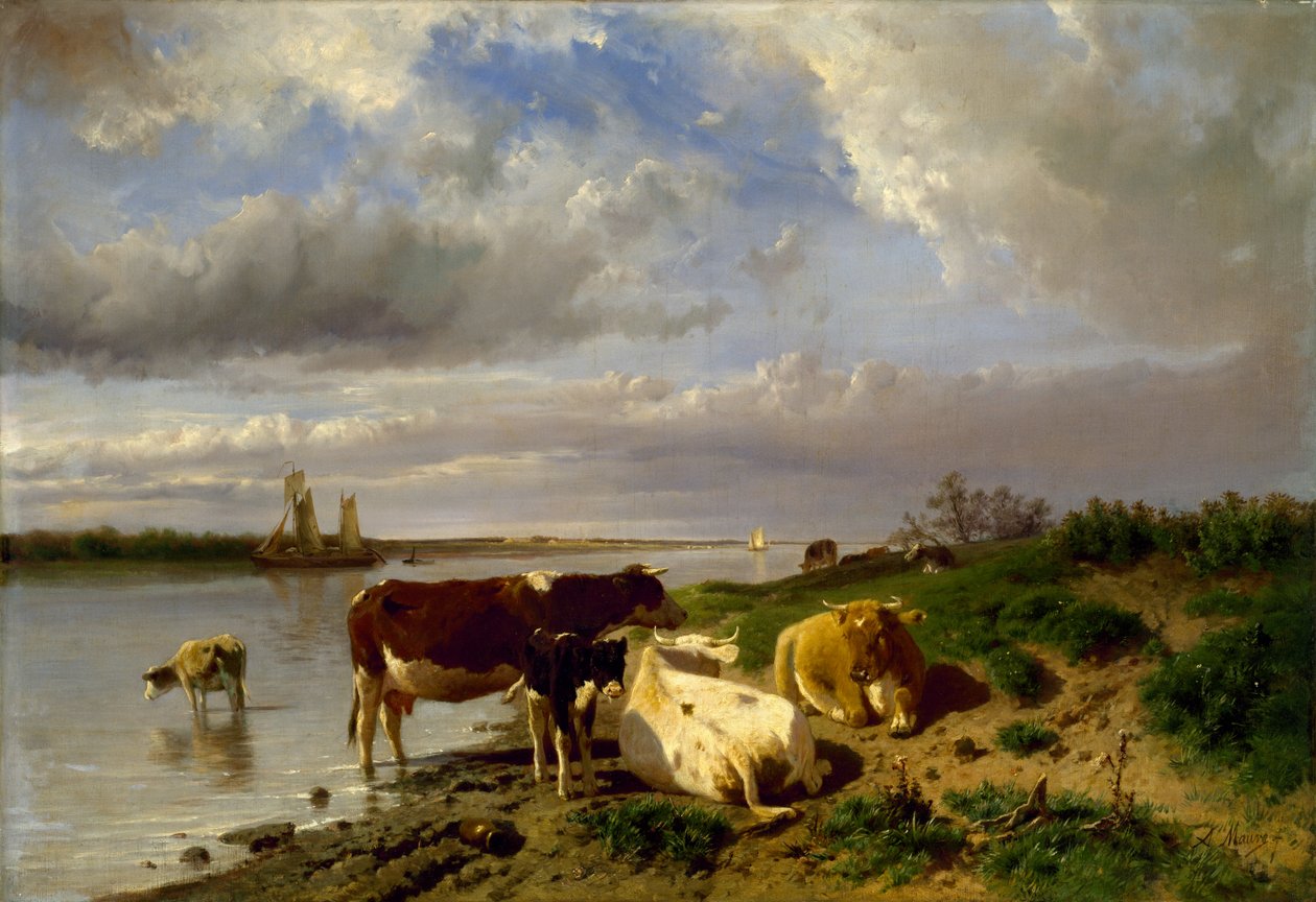 Sığır ile Peyzaj, by Anton Mauve