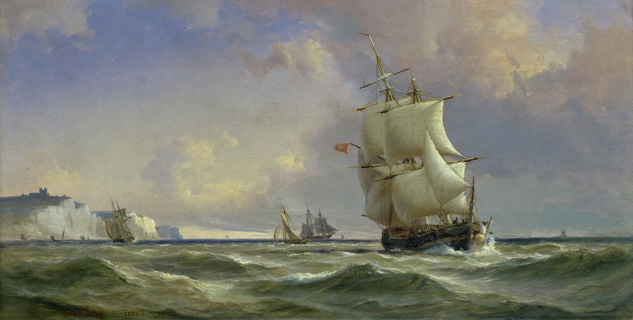 Toplanan Fırtına, 1853 by Anton Melbye