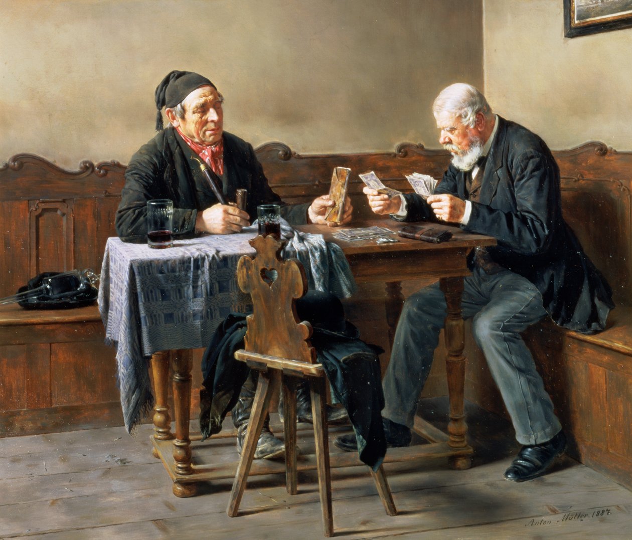 Ödeme Günü, 1887 by Anton Muller