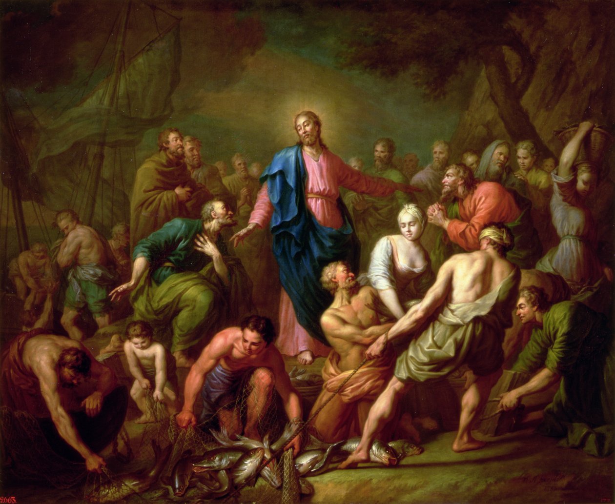 The Miraculous Draught of Fishes, 1762  by Anton Pavlovich Losenko
