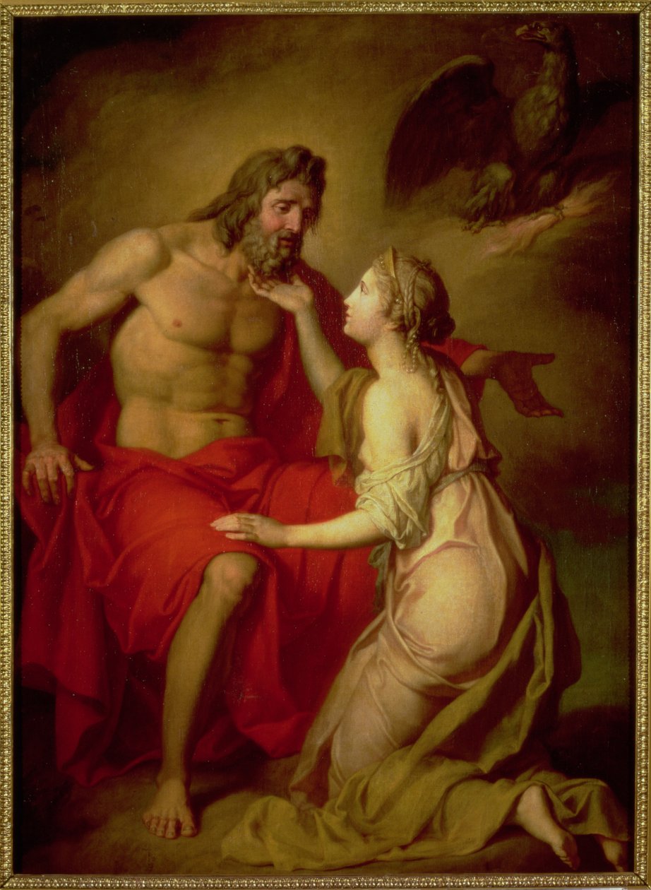 Zeus ve Thetis, 1769 by Anton Pavlovich Losenko