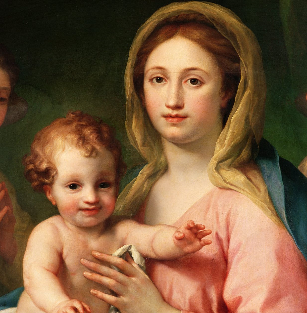 Madonna ve İki Melekli Çocuk, 1770-73 (91576 detayı) by Anton Raphael Mengs