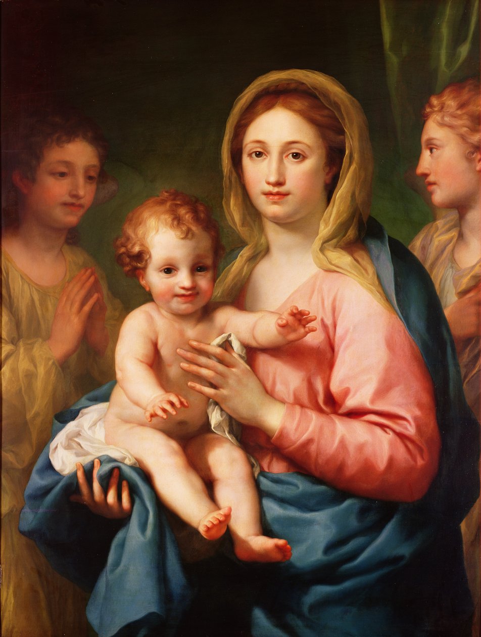 Madonna ve İki Melekli Çocuk, 1770-73 by Anton Raphael Mengs