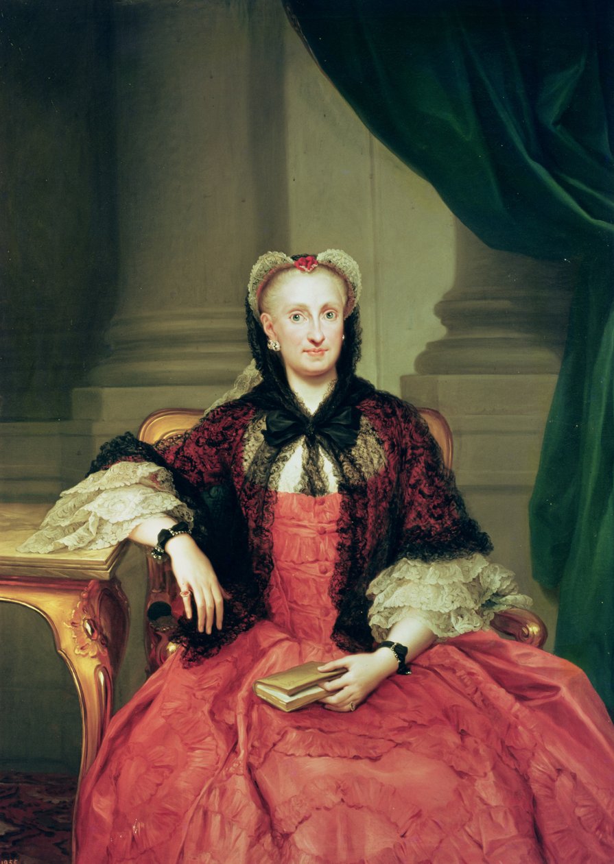 Saksonya Maria Amalia (1724-60) İspanya Kraliçesi by Anton Raphael Mengs