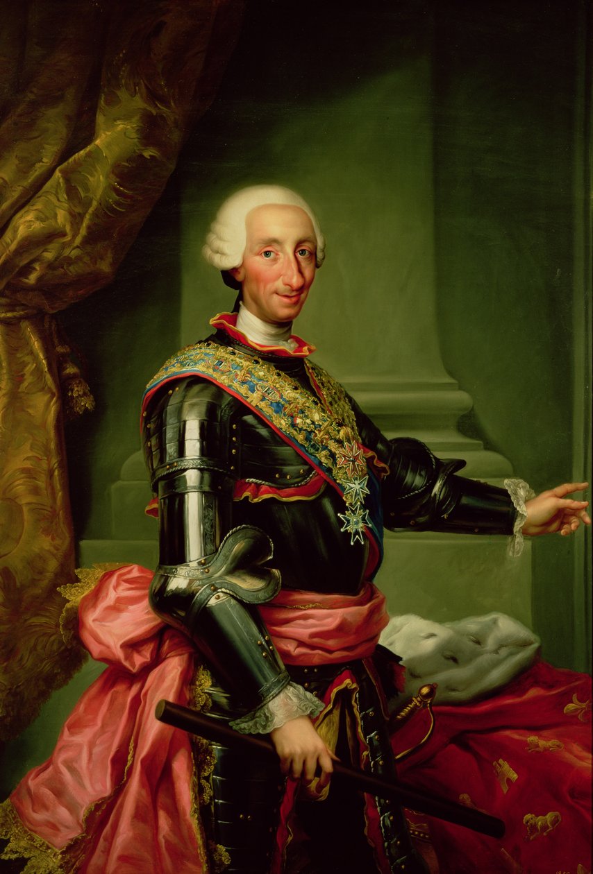 Charles III (1716-88) portresi c.1761 by Anton Raphael Mengs