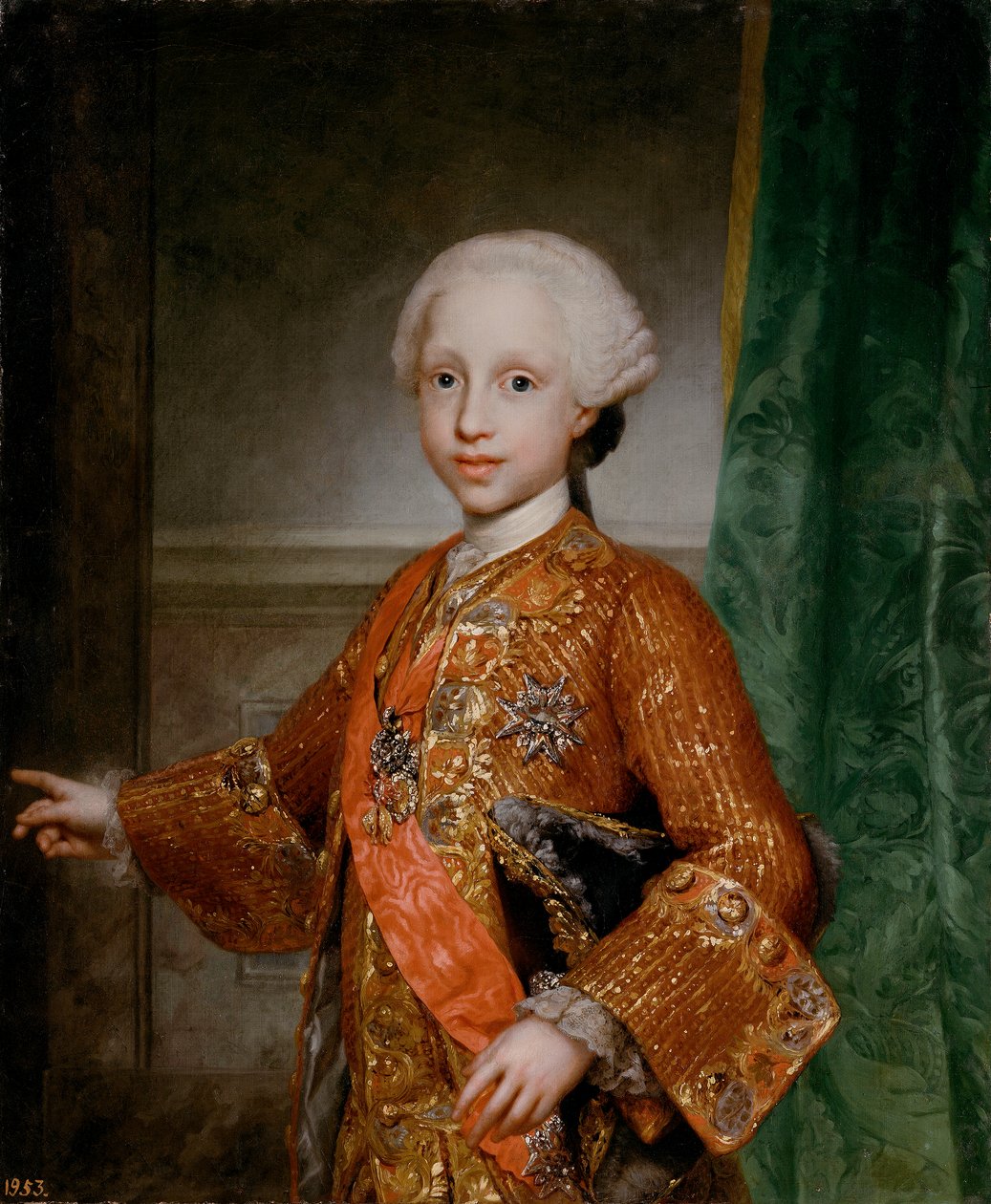 İspanyolca: Francisco Javier de Borbón y Sajonia, Infante de España Infante İspanya Francisco Javier (1757-1771) by Anton Raphael Mengs