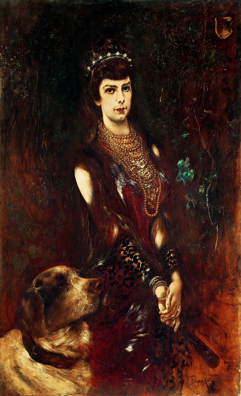Avusturya İmparatoriçesi Elisabeth, 1883 by Anton Romako