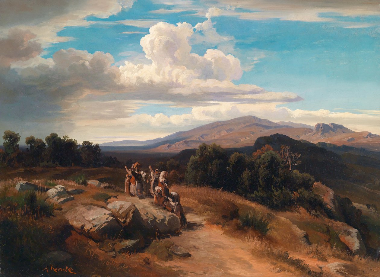 İspanyol kırsalı by Anton Romako