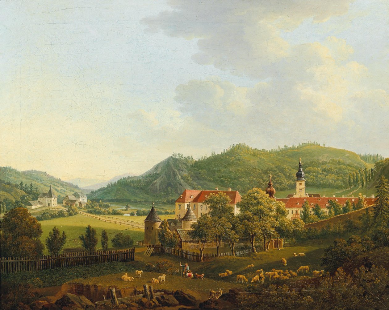 Manastırlı Açık Peyzaj by Anton Schiffer