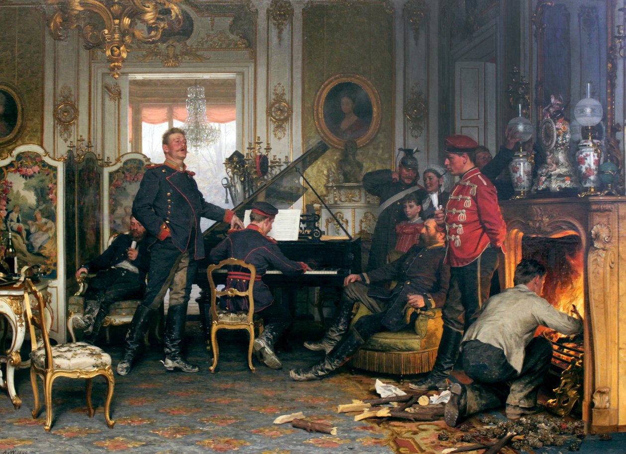 Paris dışında bir Kütük by Anton Alexander von Werner