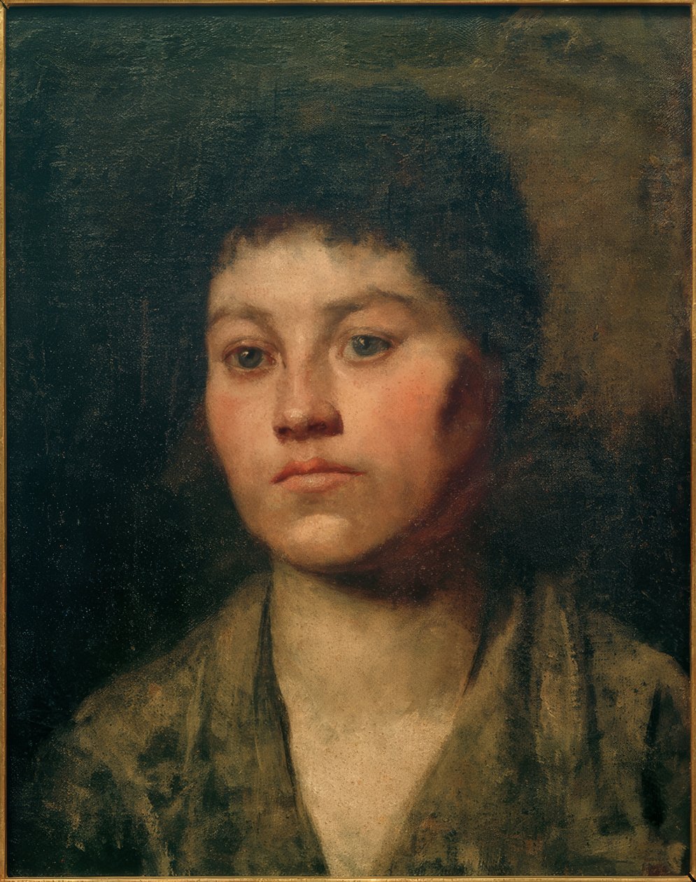 kız portresi by Anton Azbe