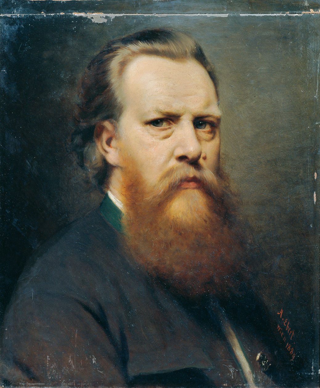 kendi kendine portre by Anton Ebert