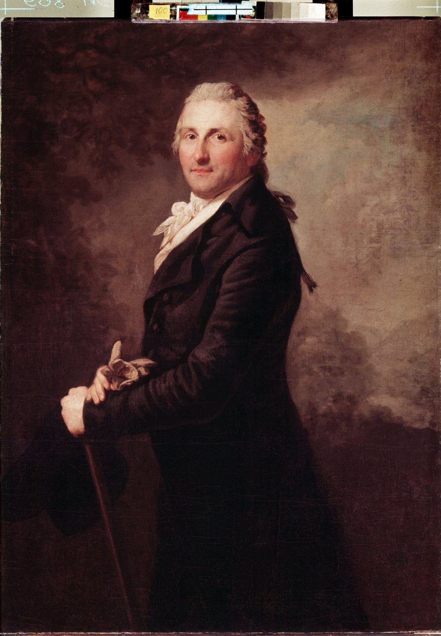 ""George Leopold Of Gogul (veya Goguel), Fransız Askeri ve Politikacı Portresi"" Resim Anton Graff (1736-1813) 1796 Boyut 130x95 cm Hermitage Müzesi, Saint Petersburg by Anton Graff