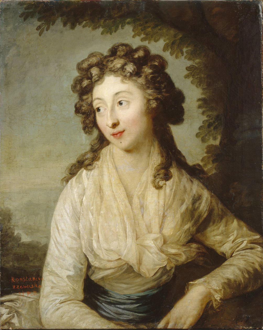 Konstancja Lubomirska Rzewuska'nın portresi, 1789 by Anton Graff