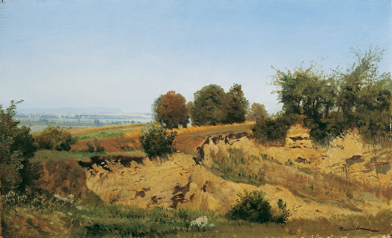 Mannersdorf am Leithagebirge'de çalışıyor by Anton Hlavacek