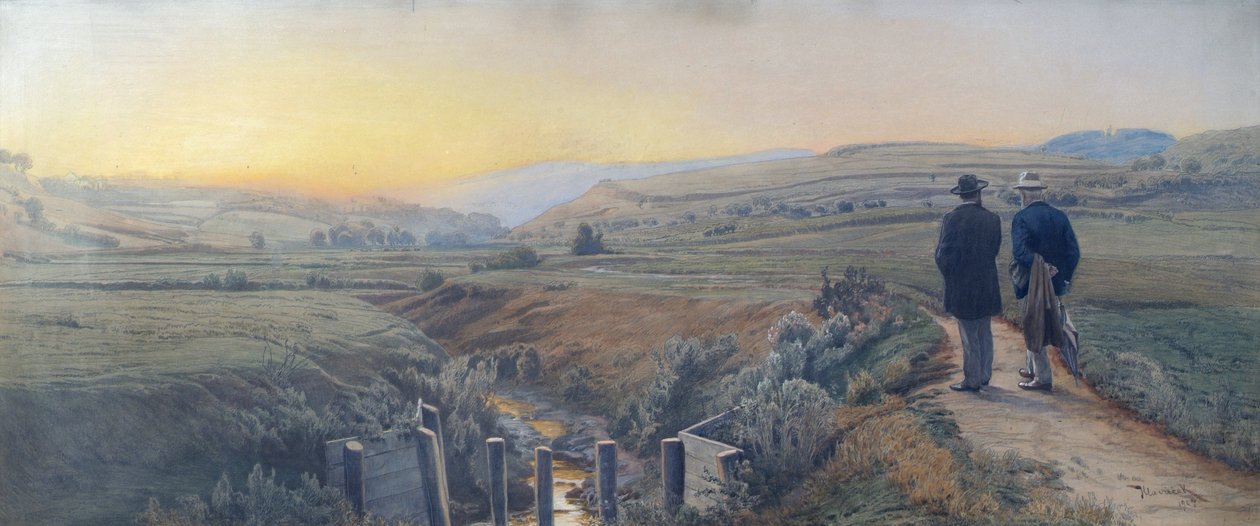 Krottenbach boyunca yürüyün by Anton Hlavacek