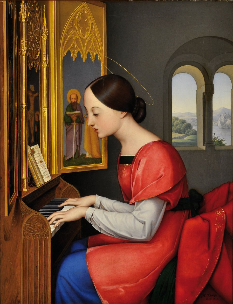Aziz Cecilia, 1823 by Anton Josef Dräger
