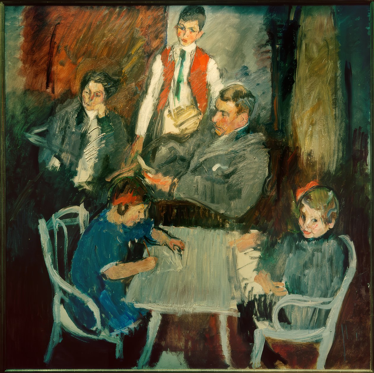 Aile fotoğrafı Schaukal (I) by Anton Kolig