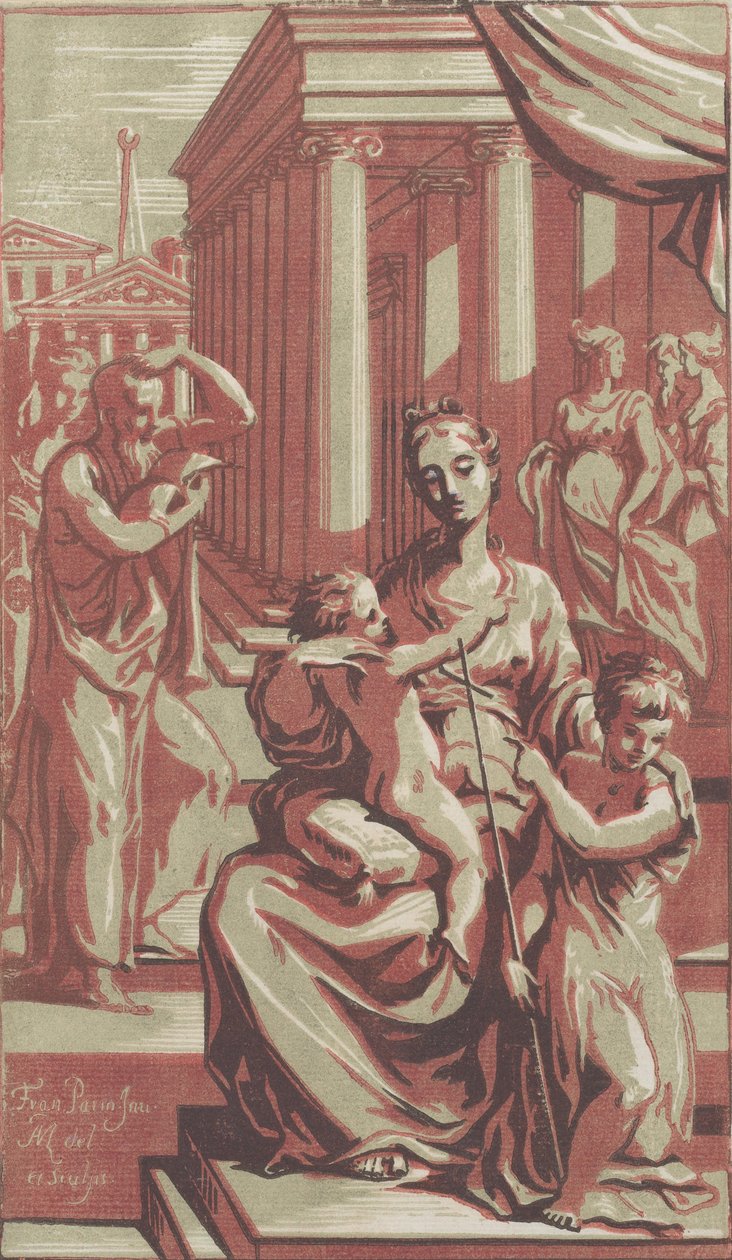 Vaftizci Yahya ile Bakire ve Çocuk, ca. 1722. by Anton Maria Zanetti