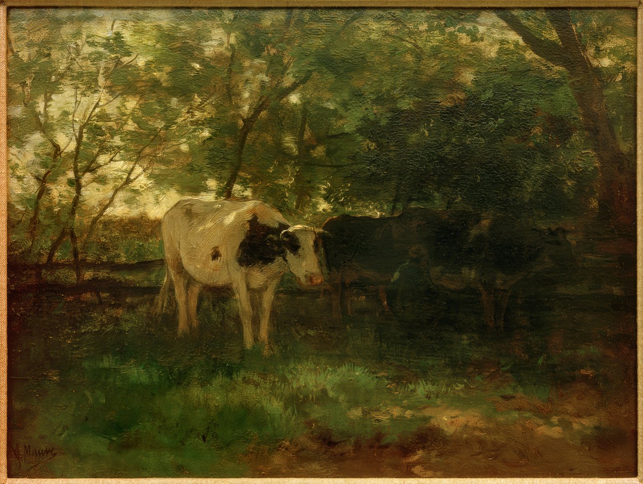 sağım zamanı by Anton Mauve