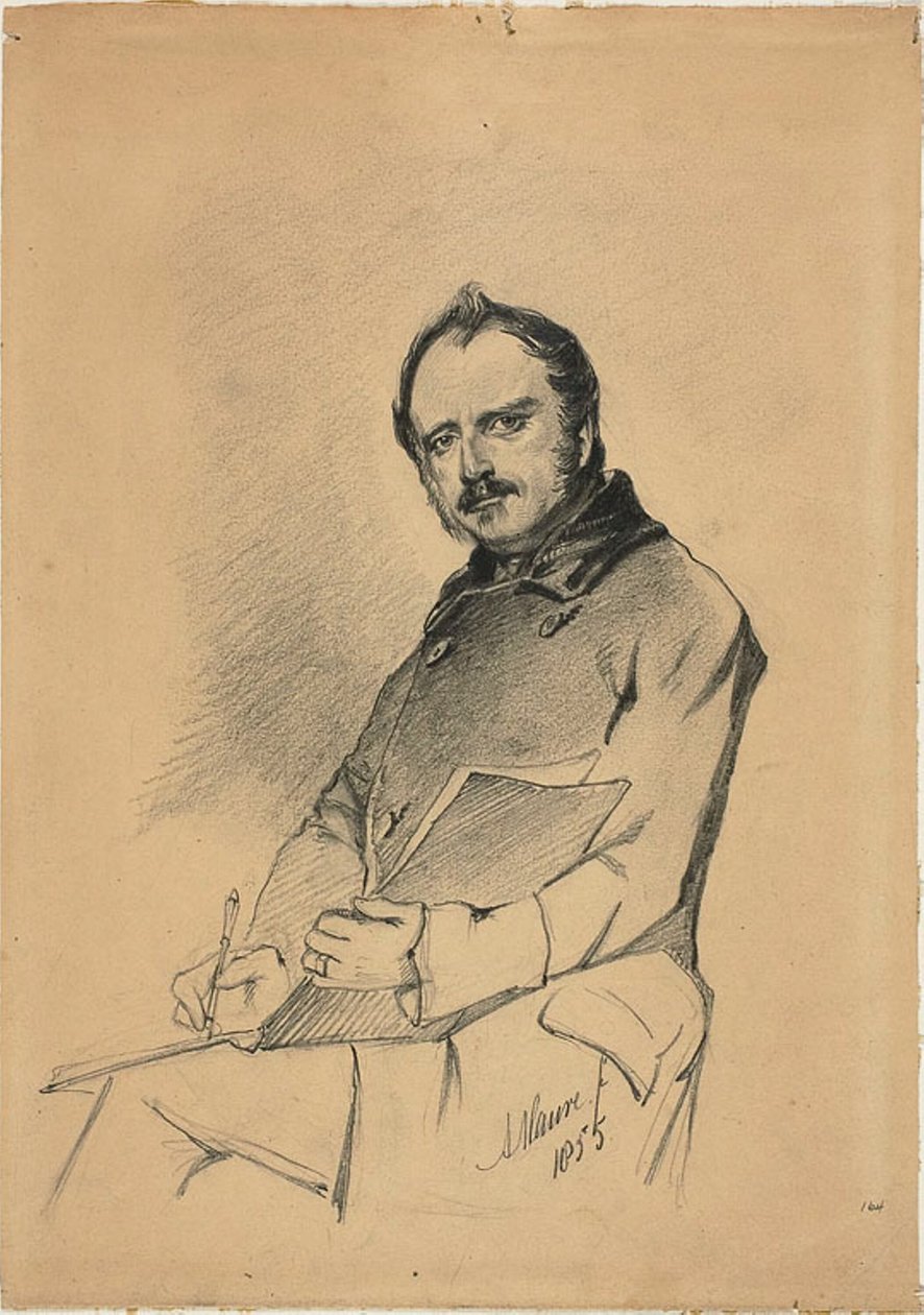 Yazan Bir Adamın Portresi by Anton Mauve